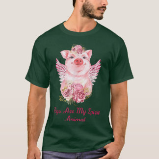 Camiseta Los Cerdos Son Mis Amantes Animales Y El Gif Granj
