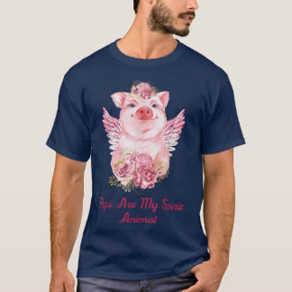 Camiseta Los Cerdos Son Mis Amantes Animales Y El Gif Granj