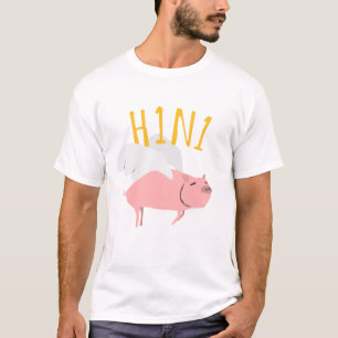 Camiseta Los cerdos volaron repentinamente blanco