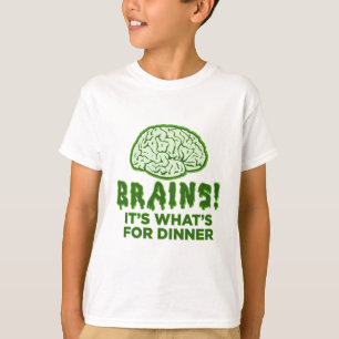 Camiseta Los cerebros, es cuál está para la cena