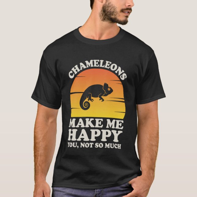Camiseta Los Chameleons Me Hacen Feliz Ropa Chameleon (Anverso)