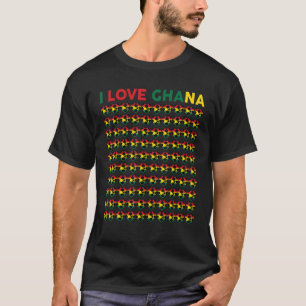 Camiseta Los chicas aman a Ghana Soccer Balls Niños Toddler