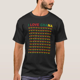 Camiseta Los chicas aman a Ghana Soccer Balls Niños Toddler