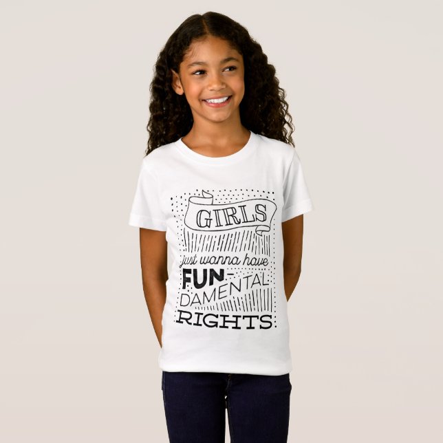 Camiseta Los chicas apenas quieren tener derechas (Anverso completo)