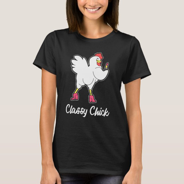 Camiseta Los Chicas Clásicos Aman A Los Pollos Para Los Agr (Anverso)