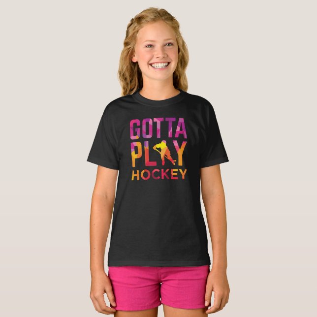 Camiseta Los chicas consiguieron jugar a hockey (Anverso completo)