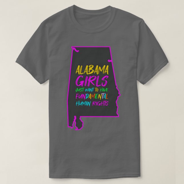 Camiseta Los Chicas de Alabama solo quieren tener humanos f (Diseño del anverso)