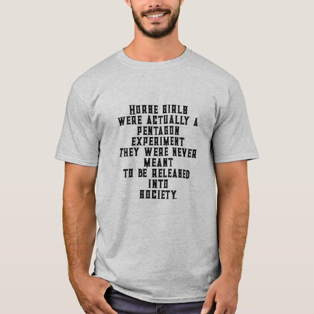 Camiseta Los chicas de caballos fueron en realidad un exper (Anverso)