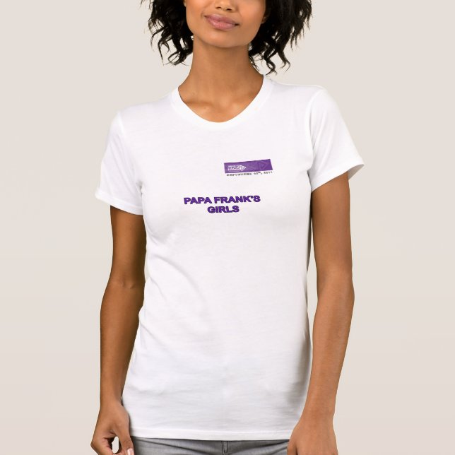 Camiseta Los chicas de Frank de la papá (Anverso)