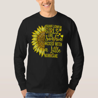 Camiseta Los Chicas De Girasol Se Mezclan Con Un Poco De H