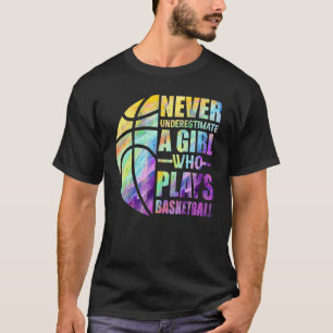 Camiseta Los Chicas De Hoops Nunca Subestiman A Un Chica Qu
