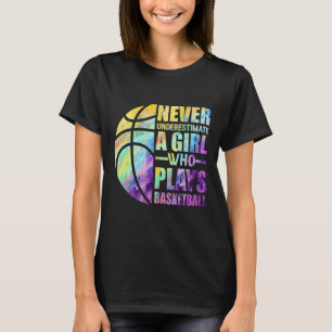 Camiseta Los Chicas De Hoops Nunca Subestiman A Un Chica Qu