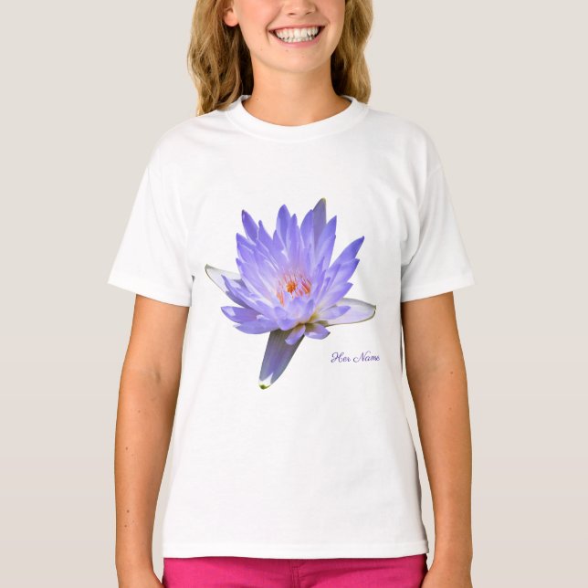 Camiseta Los chicas de la lavanda del lirio de agua rizaron (Anverso)