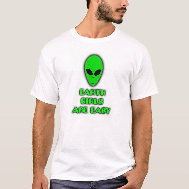 Camiseta Los CHICAS de la TIERRA SON FÁCILES - ingenioso, (Anverso)