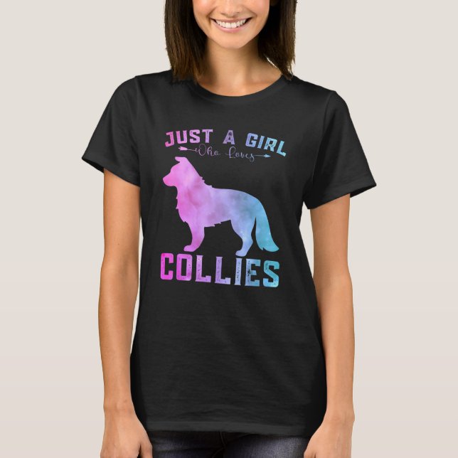 Camiseta Los Chicas De Los Collies Más Bonitos Sólo Un Chic (Anverso)