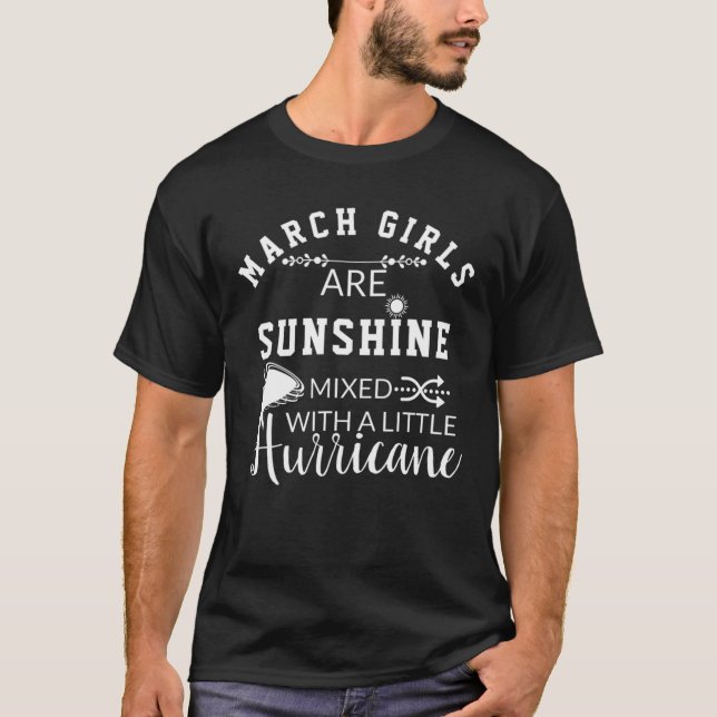 Camiseta Los Chicas De Marzo Son Mezclas Sunshine Con Un Po (Anverso)