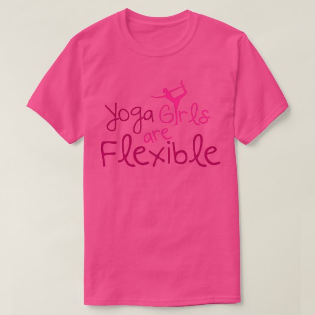 Camiseta Los chicas de yoga son flexibles (Diseño del anverso)