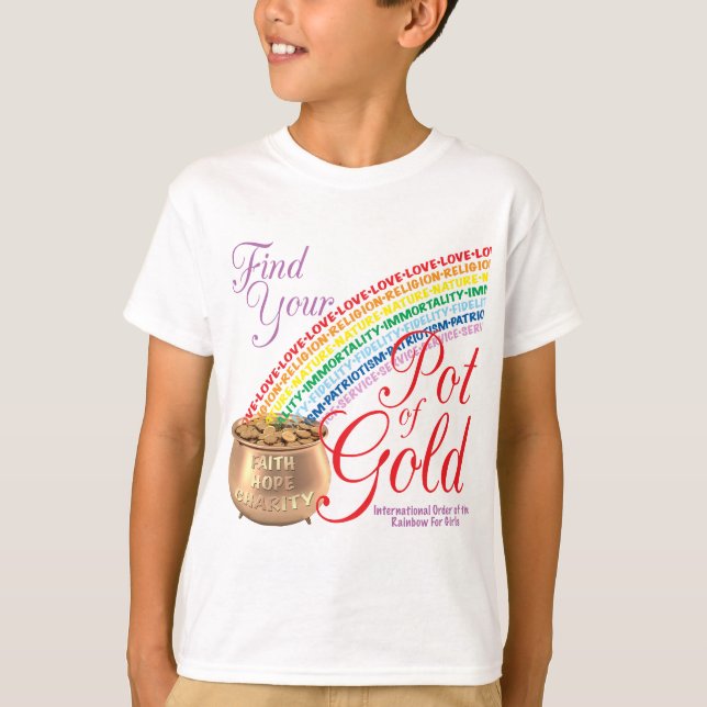 Camiseta Los chicas del arco iris encuentran su mina de oro (Anverso)