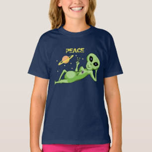 Camiseta Los chicas extranjeros de la paz multan la