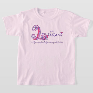 Camiseta Los chicas L monograma conocido de Lillian del