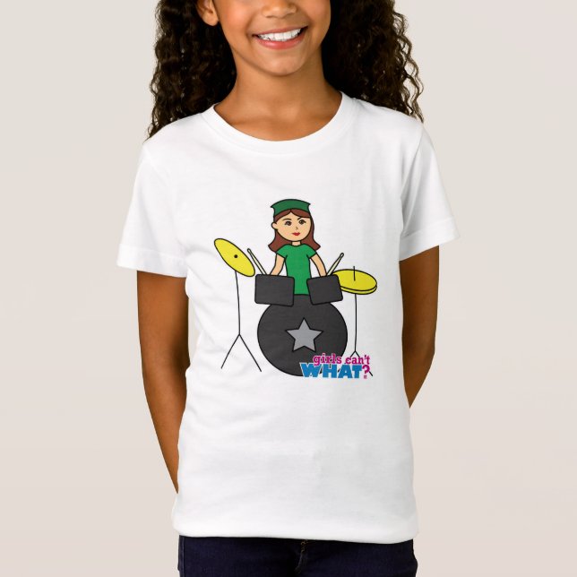 Camiseta  ¿Los Chicas no pueden qué? Diseño personalizado C (Anverso)