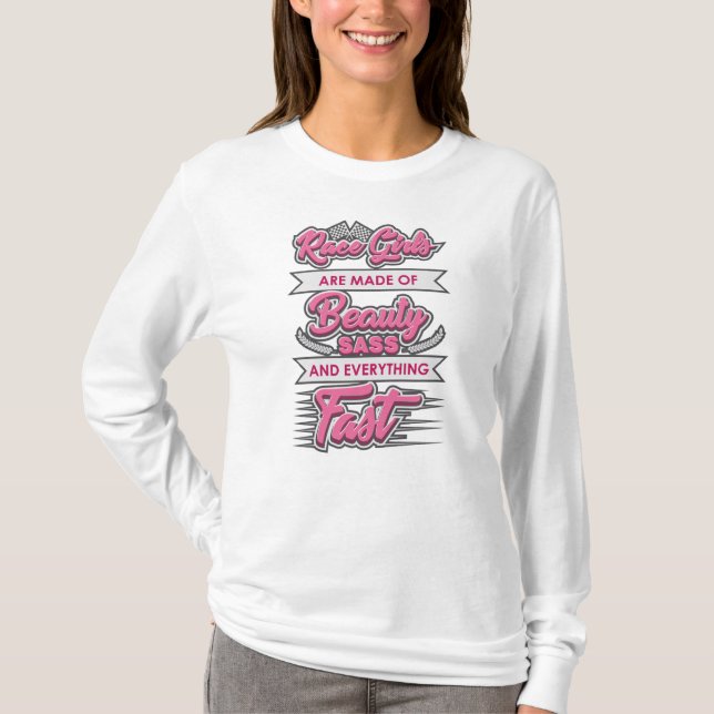 Camiseta Los Chicas raciales son hechos de belleza y sass (Anverso)