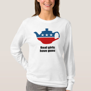 Camiseta Los chicas reales tienen armas