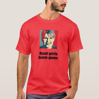 Camiseta Los chicas reales tienen armas