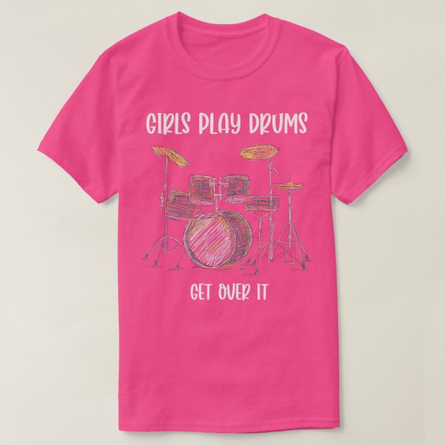 Camiseta Los chicas tocan tambores (Diseño del anverso)