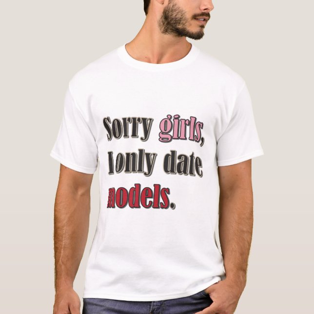 Camiseta Los chicas tristes, fecho solamente modelos (Anverso)