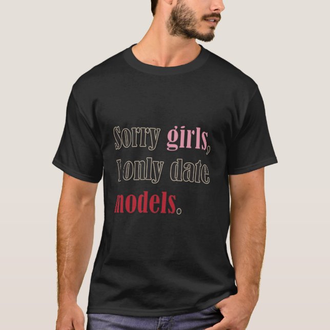 Camiseta Los chicas tristes, fecho solamente modelos (Anverso)