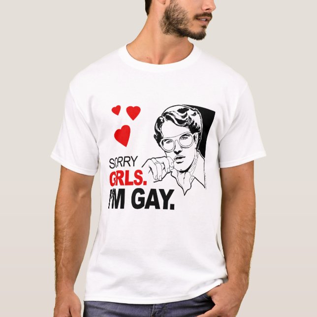 Camiseta Los chicas tristes soy gay (Anverso)