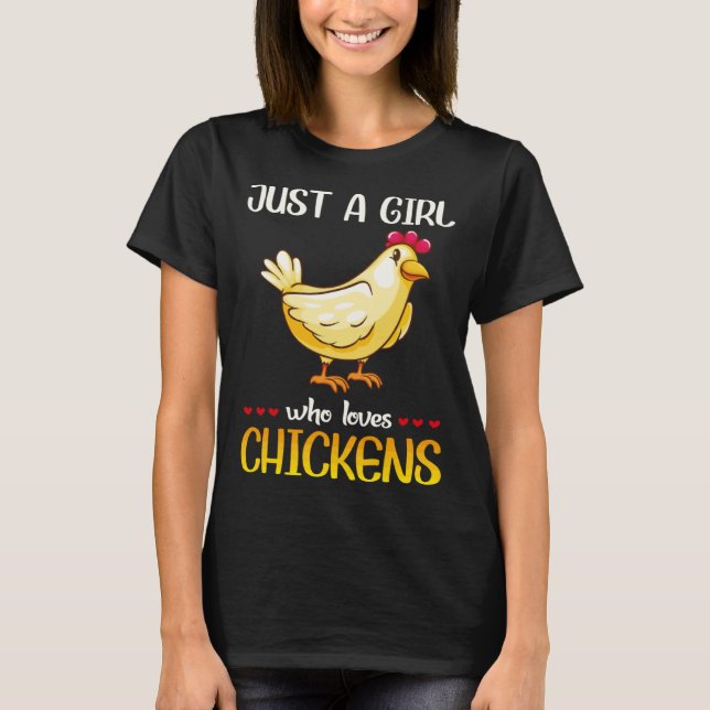 Camiseta Los Chicken Son Dueños De Un Chica Que Ama (Anverso)