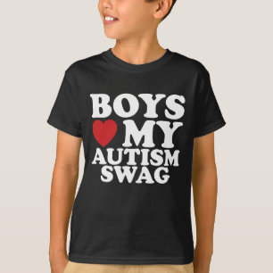 Camiseta Los chicos aman el corazón de conciencia de mi swi