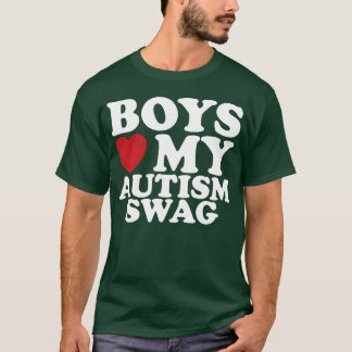 Camiseta Los chicos aman mi conciencia de la onda del autis