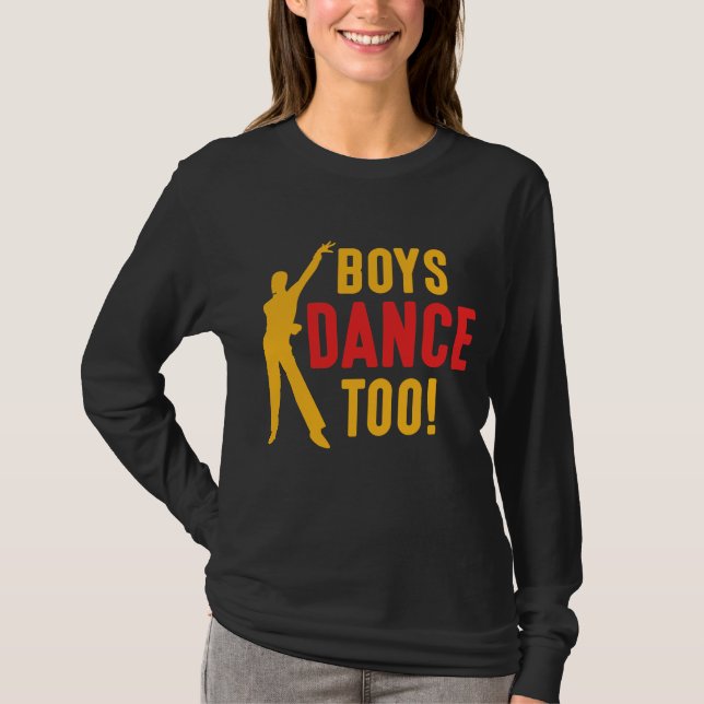 Camiseta Los chicos bailan con el profesor de danza masculi (Anverso)