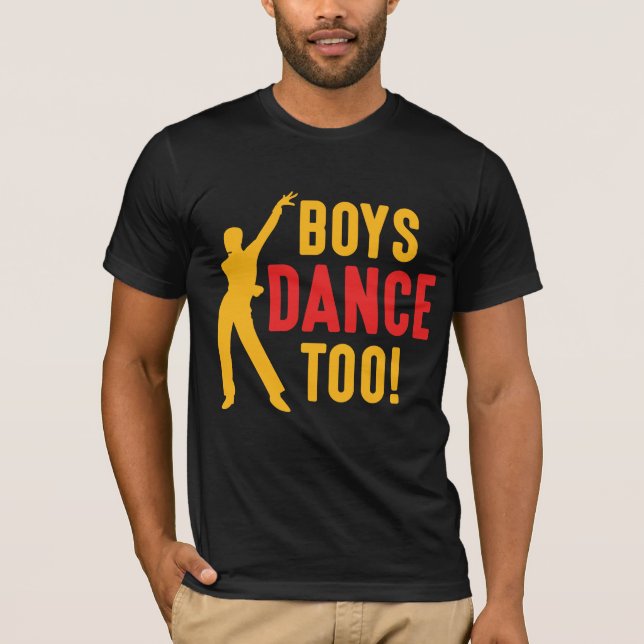 Camiseta Los chicos bailan con el profesor de danza masculi (Anverso)