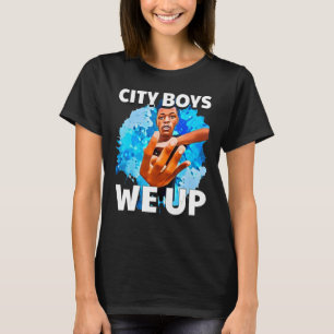 Camiseta Los chicos de la ciudad nos levantamos cuatro dedo