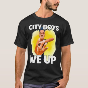 Camiseta Los chicos de la ciudad nos levantamos cuatro dedo