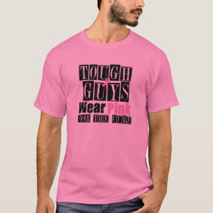Camiseta Los chicos duros del cáncer de pecho llevan rosa