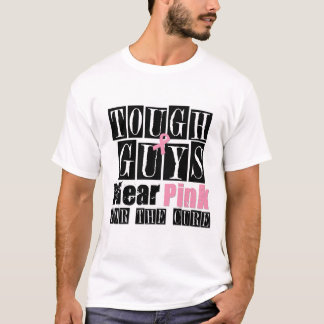 Camiseta Los chicos duros del cáncer de pecho llevan rosa