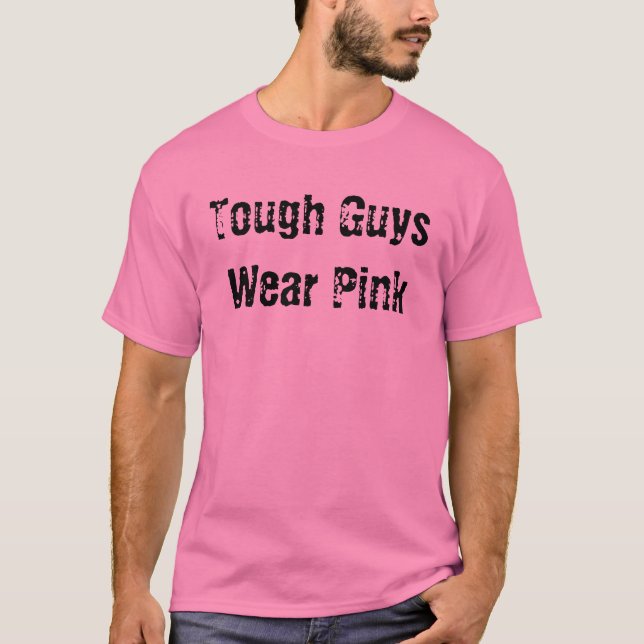 Camiseta Los chicos duros llevan rosa (Anverso)