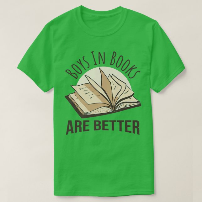 Camiseta Los chicos en los libros son mejores (Diseño del anverso)