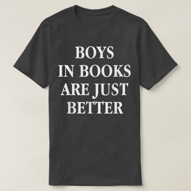 Camiseta Los chicos en los libros son mejores libreros (Diseño del anverso)