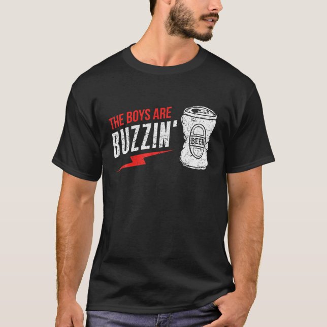 Camiseta Los Chicos Están Bebiendo Vintage Buzzin (Anverso)