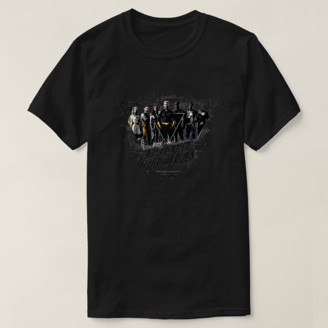 Camiseta Los chicos nunca conocen a tus héroes (Diseño del anverso)
