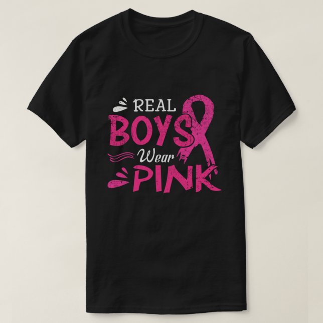 Camiseta Los Chicos Reales Usan Conciencia Sobre El Cáncer  (Diseño del anverso)