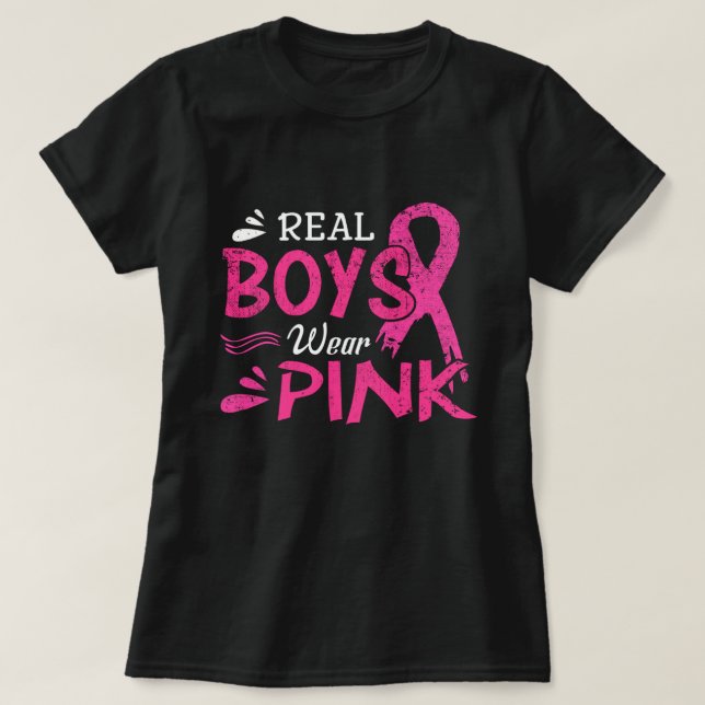 Camiseta Los Chicos Reales Usan Conciencia Sobre El Cáncer  (Diseño del anverso)