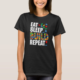 Camiseta Los chicos se toman el sueño Construyen bloques de