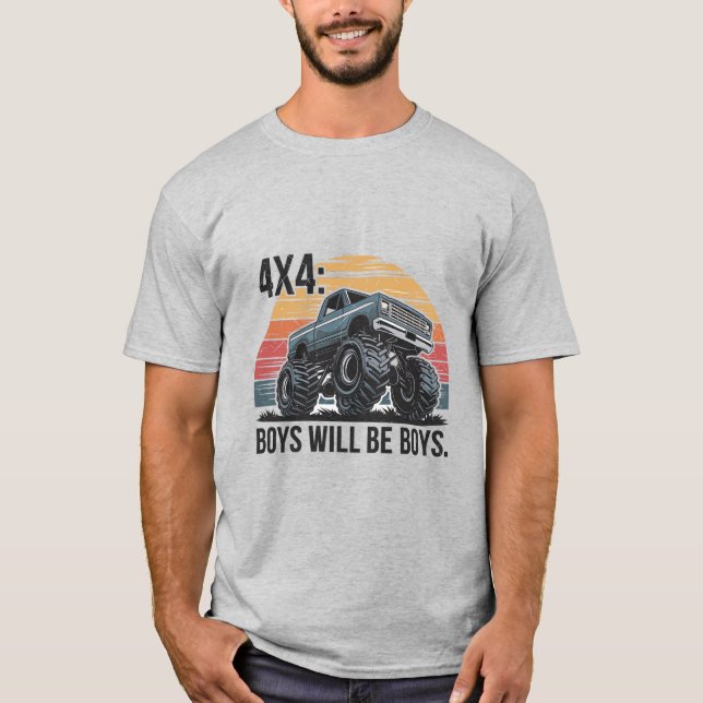 Camiseta los chicos serán chicos: 4x4 Adventure Truck (Anverso)
